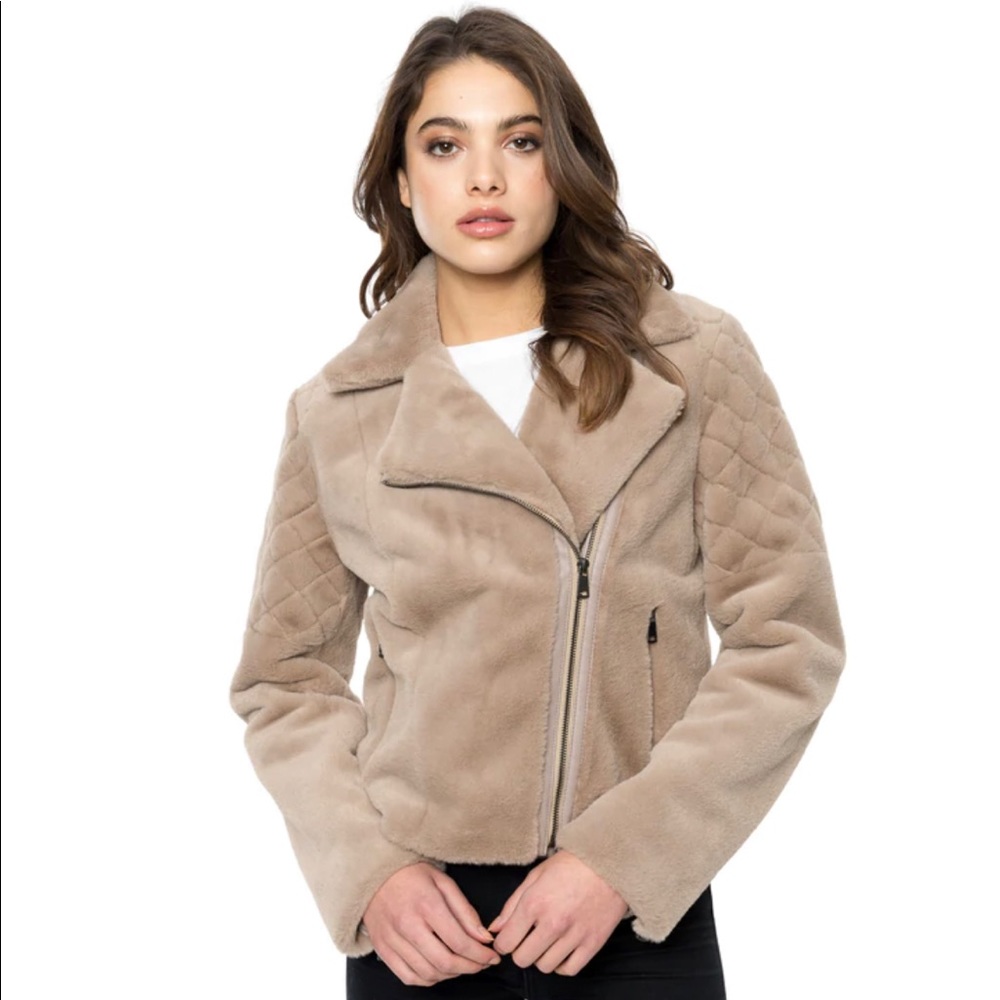 Piper & Jane faux fur jacket in size L